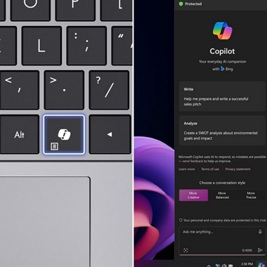 obrázek Copilot klávesa AI